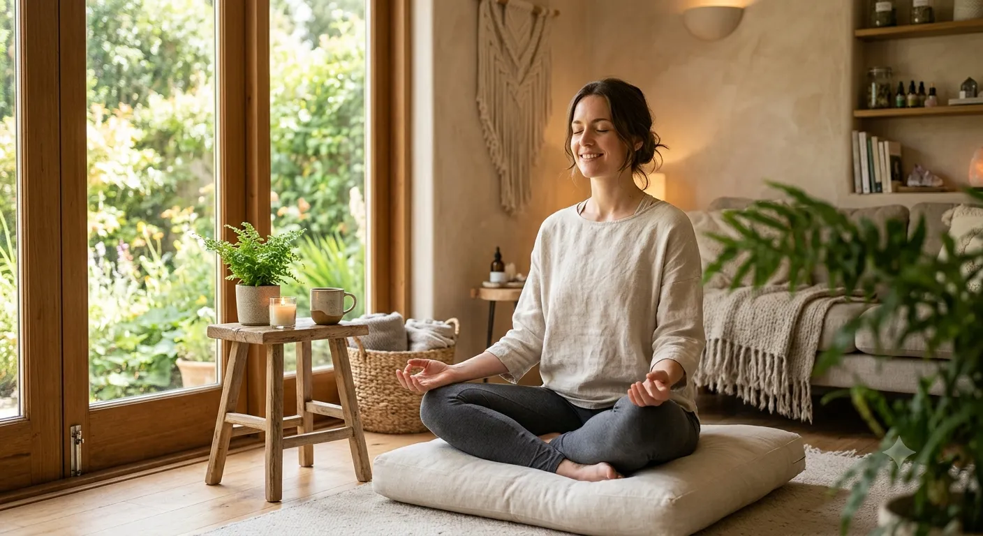 État de relaxation profonde pendant une séance d'hypnose bien-être